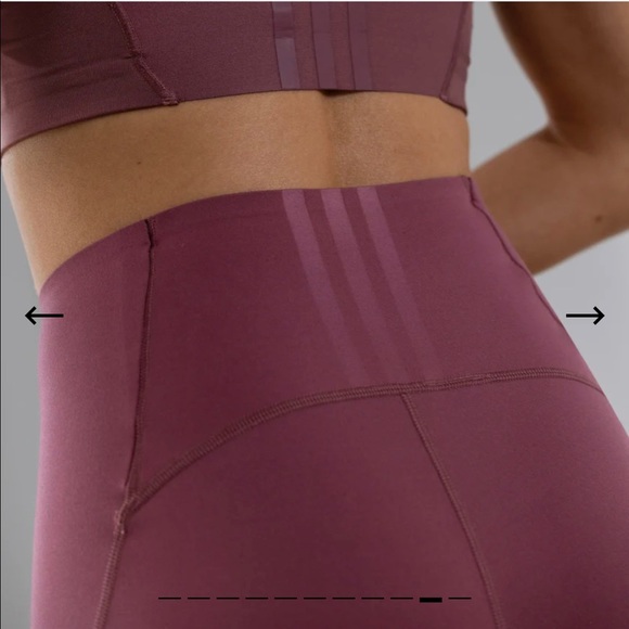 Adidas Yoga 7/8 Leggings Tights High Waisted Exercise Aeroready Moisture Wicking - Picture 10 of 10